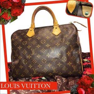 LV Speedy 30-Fabulous! Lock,Key,Dust Bag Included